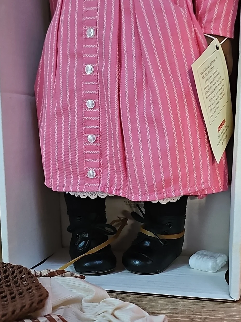 1993 American Girl NIB Addy Walker Doll in Pink Dress - Classic Kids Toy